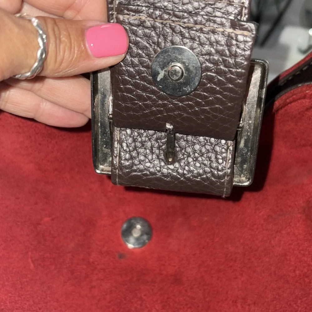 Red and Brown fashon Shoulder Bag - Picture 8 of 13